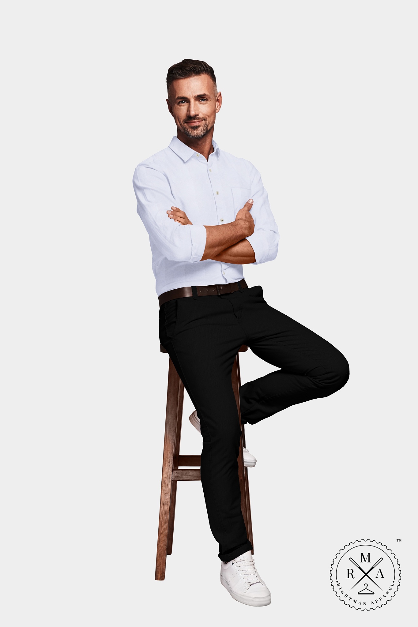 White Satin Shirt SH338